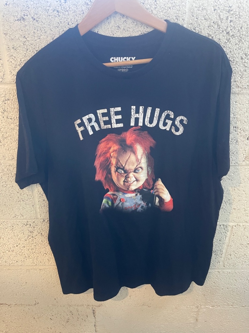 Chucky Free Hugs Graphic Tee - Black